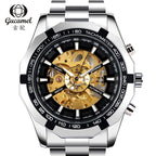 GESMART Men's Skeleton Automatic Mechanical Watch Luminous Custom Design Wristwatch