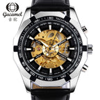 GESMART Men's Skeleton Automatic Mechanical Watch Luminous Custom Design Wristwatch