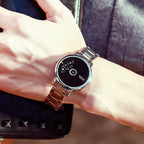 Men's Korean-Style Rotating Dial Steel-Band Fashion Watch