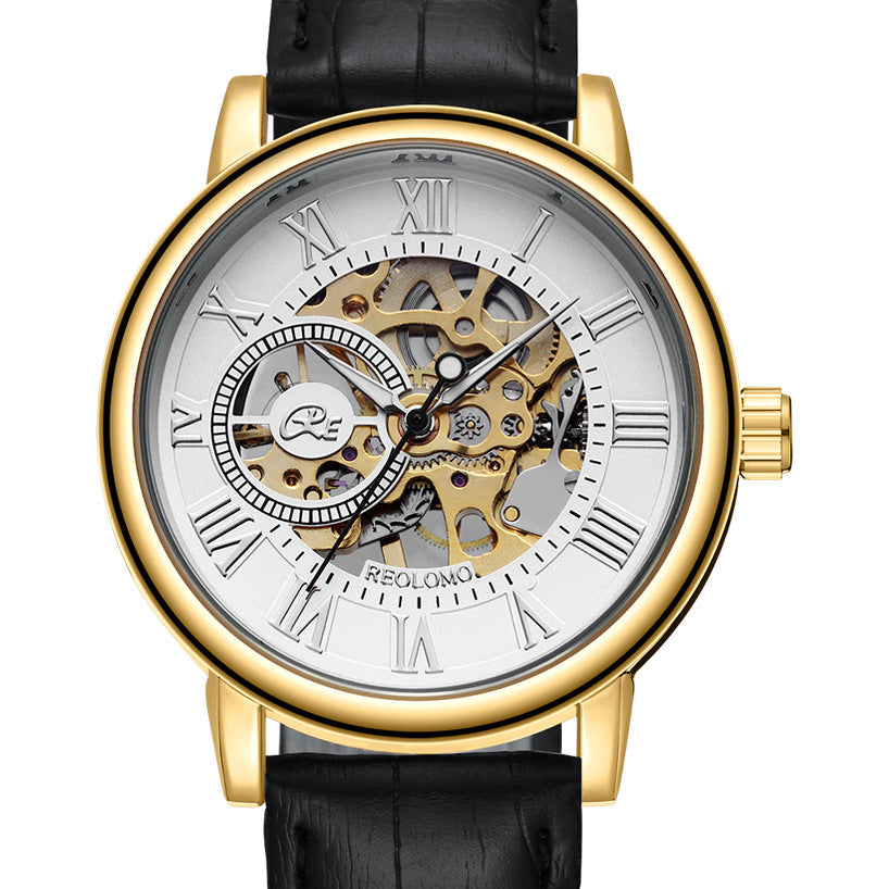 Men's Automatic Mechanical Watch with Steel Band
