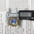 HAIDA 23mm golden nail watch for women with gradient blue dial and 17-jewel manual movement.