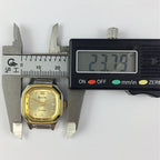 HAIDA Lady Watch with golden nail accents, 17 jewels, and octagonal gold-tone case design