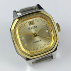 HAIDA Lady mechanical watch with 17 jewels, octagonal case, and elegant golden nail accents for stylish wear.