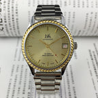 Shanghai Factory 36.5mm manual mechanical watch with 19 jewels, shock-resistant for lasting performance.