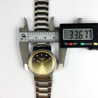 China Kongque Steel manual watch with 17 jewels, golden brown dial, elegant design for classic style.