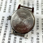 26mm Kongque Lady Watch with silver dial, 19 jewels, manual movement, and stainless steel band.