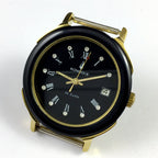 Black dial 37mm Kongque automatic watch with Roman numerals, 33 jewels precision movement, elegant design.