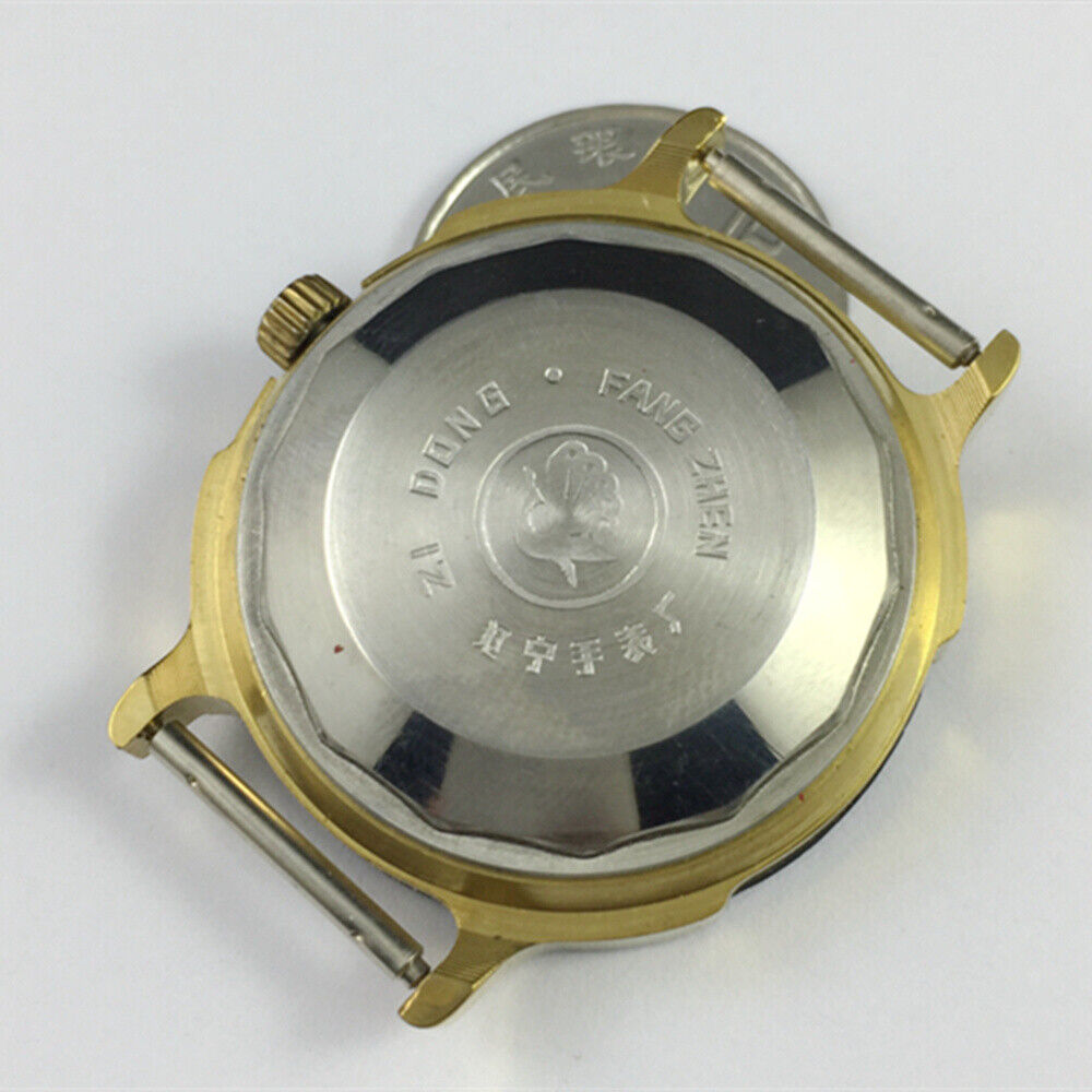 Kongque 37mm automatic watch with black dial, Roman numerals, and 33-jewel precision movement