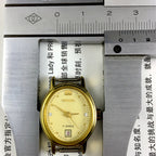 Classic Lady Mechanical Watch, 17 jewels, single calendar at 6 o?clock, imitation diamond accents.