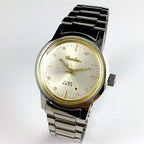 Chunlan 33mm manual mechanical watch, silver dial, steel band, 17 jewels, classic style for everyday wear.