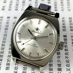 China Chunlan 33mm manual mechanical watch with silver dial, 17 jewels, and stainless steel band for classic style and precision.