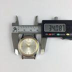 33mm Kongque steel manual watch with silver dial, 17 jewels, and matching band for elegant wear.
