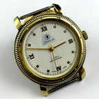SHANGHAI JINJI manual mechanical watch with 17 jewels, Roman numeral dial, and shock-resistant design.