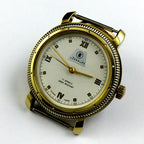 SHANGHAI JINJI manual mechanical watch with 17 jewels, Roman numeral dial, and shock-resistant casing.
