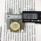 TAISHAN manual mechanical lady watch with 19 jewels, yellow-grey dial, and round gold case for elegant style.