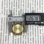 Liaocheng TAISHAN lady watch with golden case, manual mechanical movement, and 19 jewels.