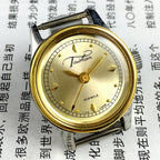 26mm Liaocheng TAISHAN lady watch with manual mechanical movement and 19 jewels in gold casing