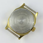 26mm SHANGHAI JINJI Lady Watch with gold square case, manual mechanical movement, and 17 jewels for elegant style.