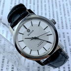 China Baihua 37mm manual mechanical watch, silver dial, 19 jewels, shock-resistant for lasting durability