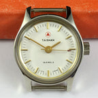 Liaocheng TAISHAN 25mm mechanical lady watch with golden nail markers and round case, elegant design.