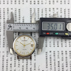 33mm Shanghai manual mechanical watch with single calendar, 17 jewels, shock-resistant for daily wear.