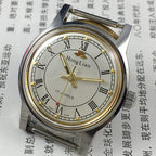 HONGLIAN 32mm manual mechanical watch with 17 jewels, classic Roman numeral dial, elegant vintage style.