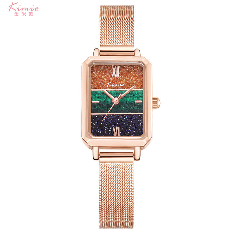 Women's Ins-Style Vintage Small Square Waterproof Watch