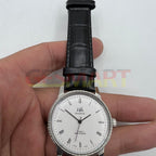 Shanghai Factory 36mm 8120 manual mechanical watch showcasing shock-resistant 17-jewel movement for precise timekeeping.