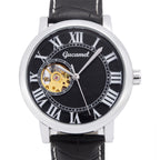 GESMART Men's Roman Numeral Skeleton Automatic Mechanical Watch Fashion Trendy