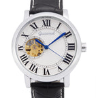 GESMART Men's Roman Numeral Skeleton Automatic Mechanical Watch Fashion Trendy