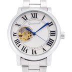 GESMART Men's Roman Numeral Skeleton Automatic Mechanical Watch Fashion Trendy