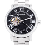 GESMART Men's Roman Numeral Skeleton Automatic Mechanical Watch Fashion Trendy