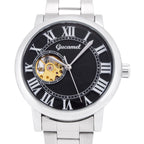 GESMART Men's Roman Numeral Skeleton Automatic Mechanical Watch Fashion Trendy