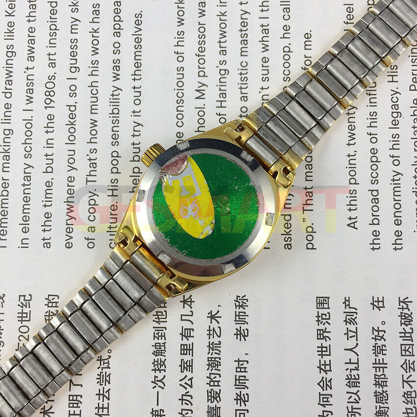 TAISHAN elegant lady watch with 19 jewels, golden case, and imitation diamond nails for a refined look.