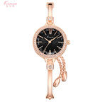 Women's Rhinestone Cut Thin Small-Dial Bracelet Watch