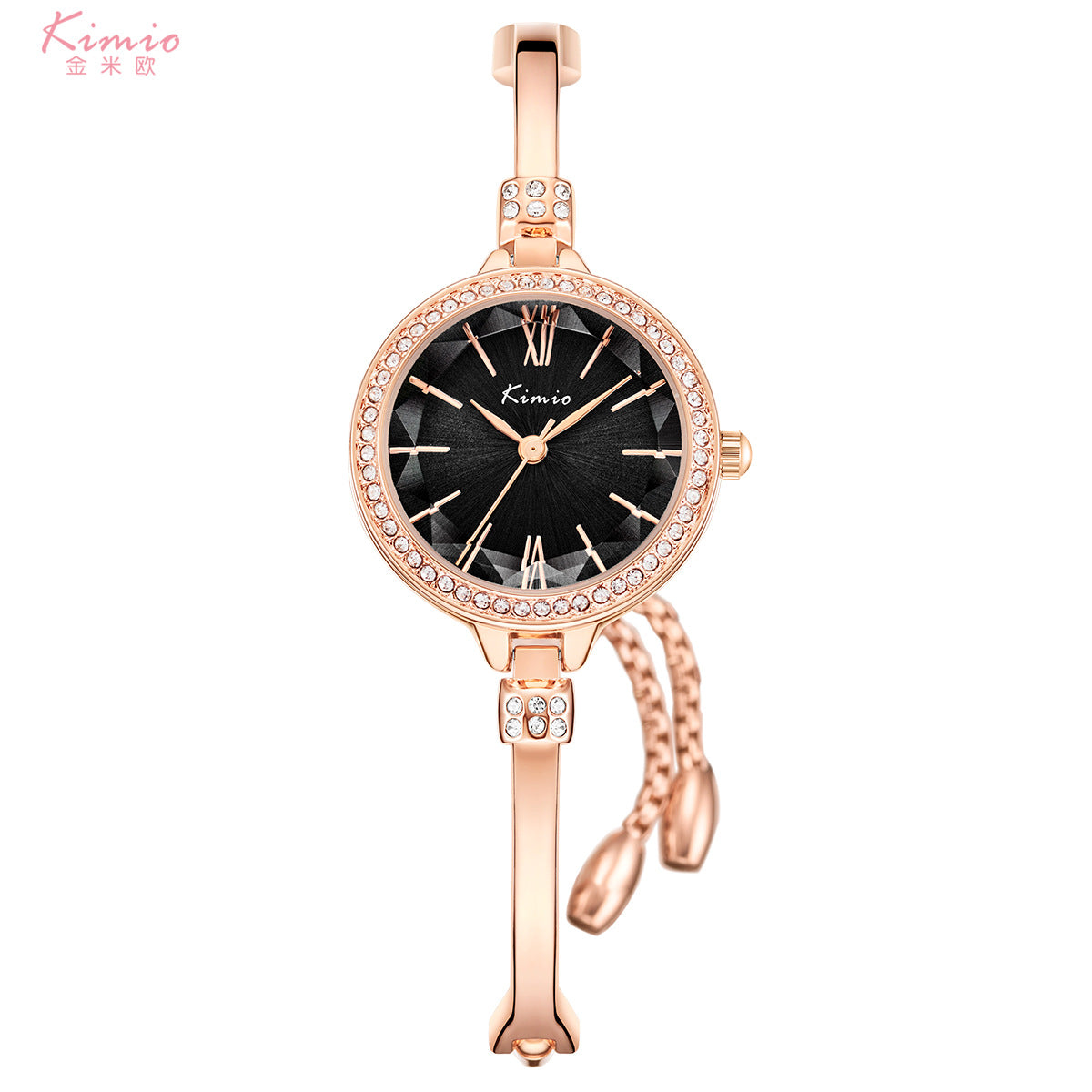 Women's Rhinestone Cut Thin Small-Dial Bracelet Watch