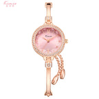 Women's Rhinestone Cut Thin Small-Dial Bracelet Watch