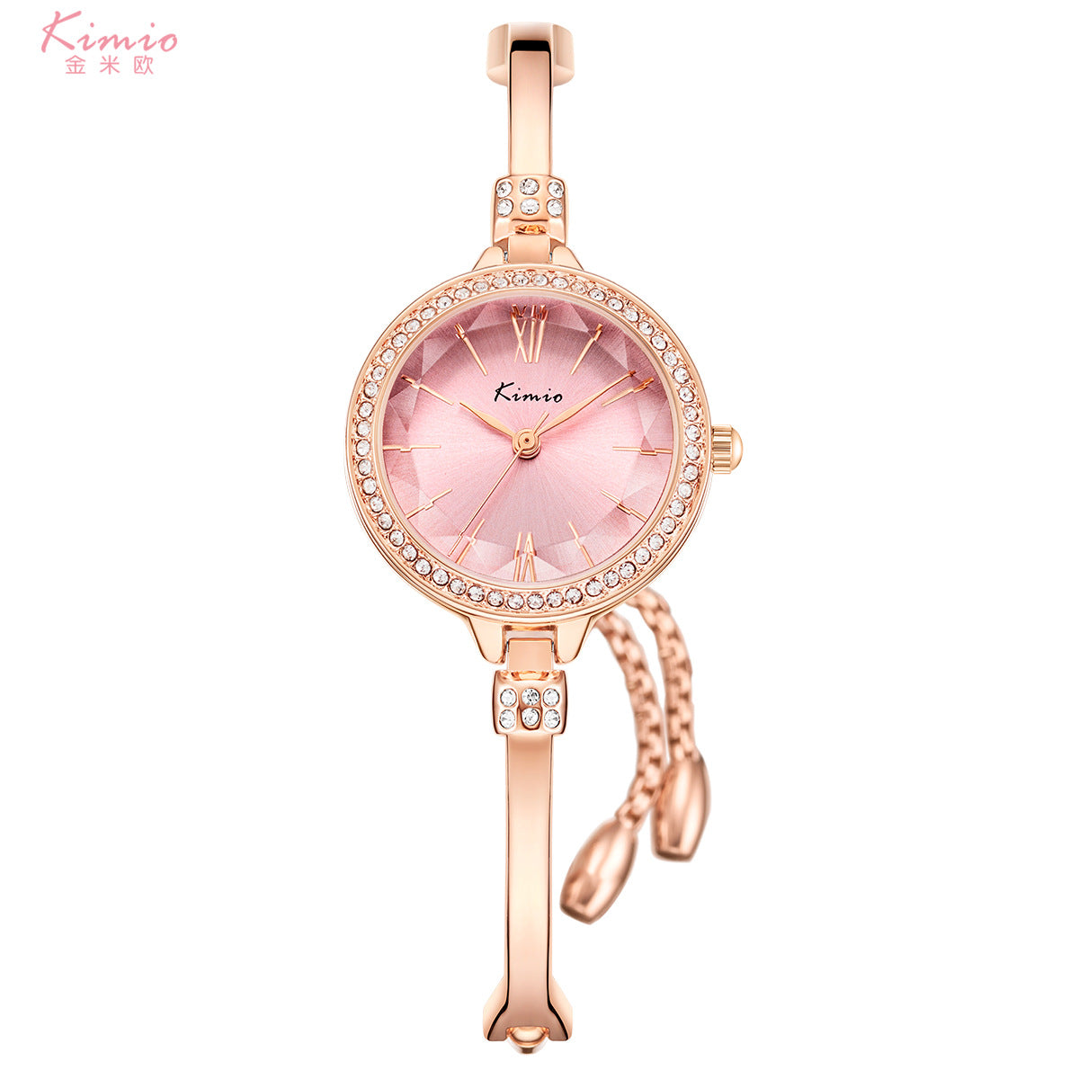 Women's Rhinestone Cut Thin Small-Dial Bracelet Watch