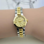 HAIDA Ladies Automatic Mechanical Watch Two-Tone Crystal-Set Vintage