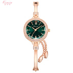 Women's Rhinestone Cut Thin Small-Dial Bracelet Watch
