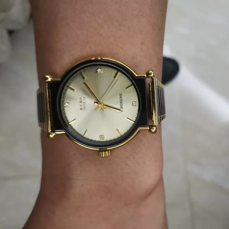 New NOS Men's Manual Wind Mechanical Round Watch Collectible Enthusiast Gift