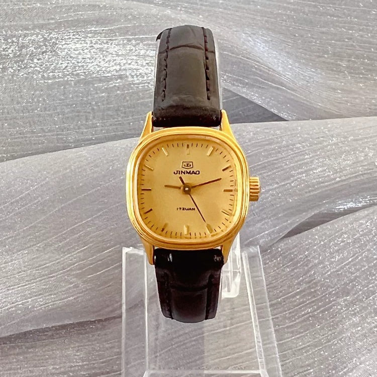 Golden Anchor Ladies Manual Wind Mechanical Watch Vintage Retro Student NOS