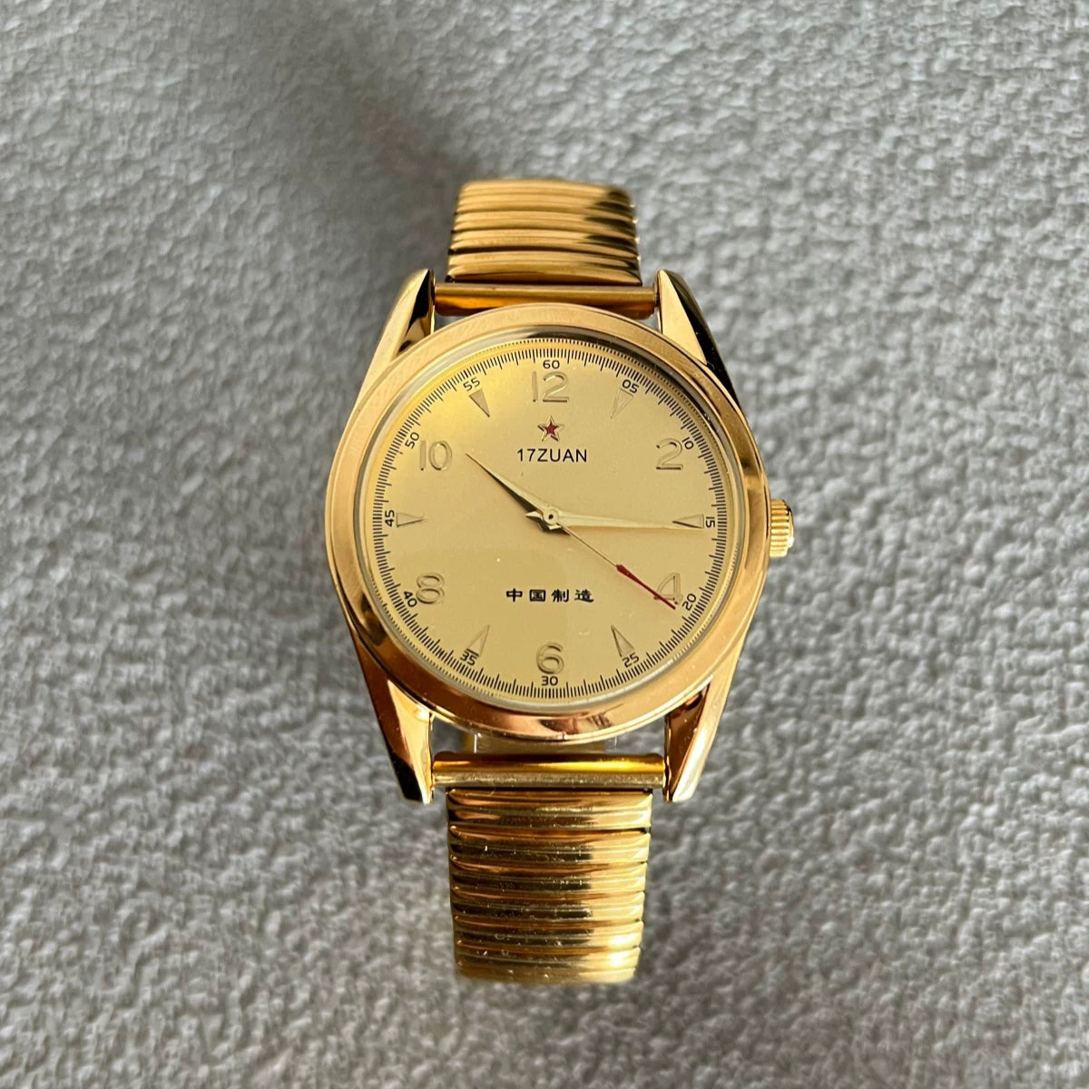Vintage 7120 Manual Wind Mechanical Men's Watch August 1st Commemorative 90s NOS