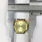 28mm Dandong Kongque lady mechanical watch with golden dial, 19 jewels, elegant manual timepiece.