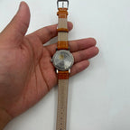 33mm Shanghai manual mechanical watch with single calendar, 17 jewels, shock-resistant, classic timepiece.