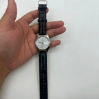 37mm Shanghai Factory 7120 men's manual mechanical watch, shock-resistant with classic design.