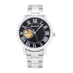 GESMART Men's Roman Numeral Skeleton Automatic Mechanical Watch Fashion Trendy