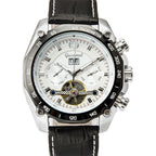 GESMART Men's Tourbillon Automatic Mechanical Watch Day Date Calendar Business Fashion