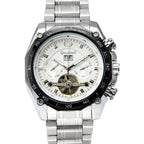 GESMART Men's Tourbillon Automatic Mechanical Watch Day Date Calendar Business Fashion