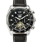 GESMART Men's Tourbillon Automatic Mechanical Watch Day Date Calendar Business Fashion